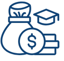 Vector illustrates budget allocation skills